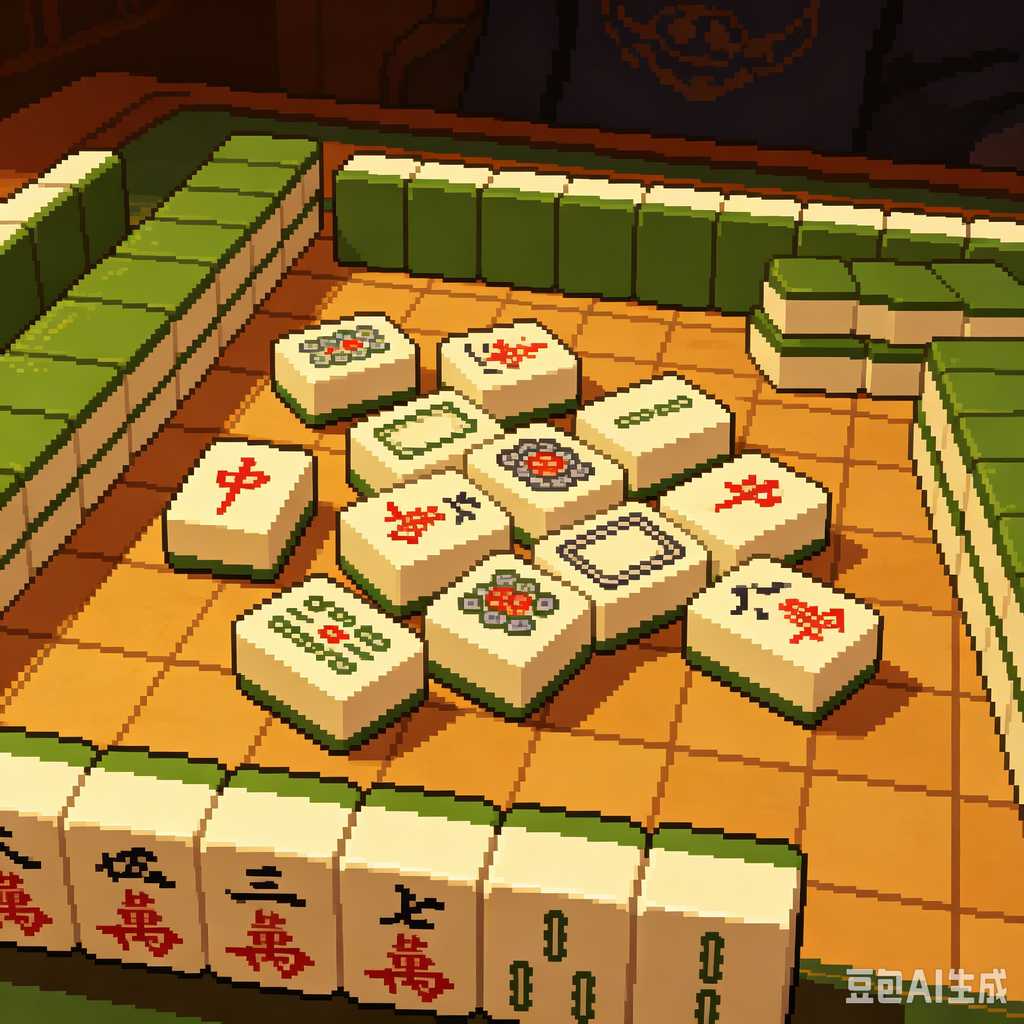 minimalist mahjong tiles